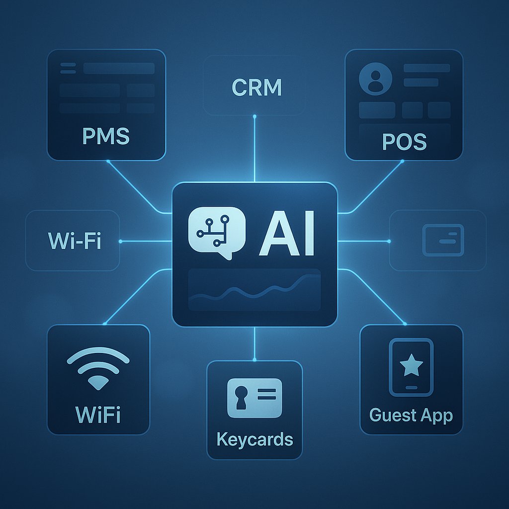 ILYAN integrates with PMS, CRM, POS and more
