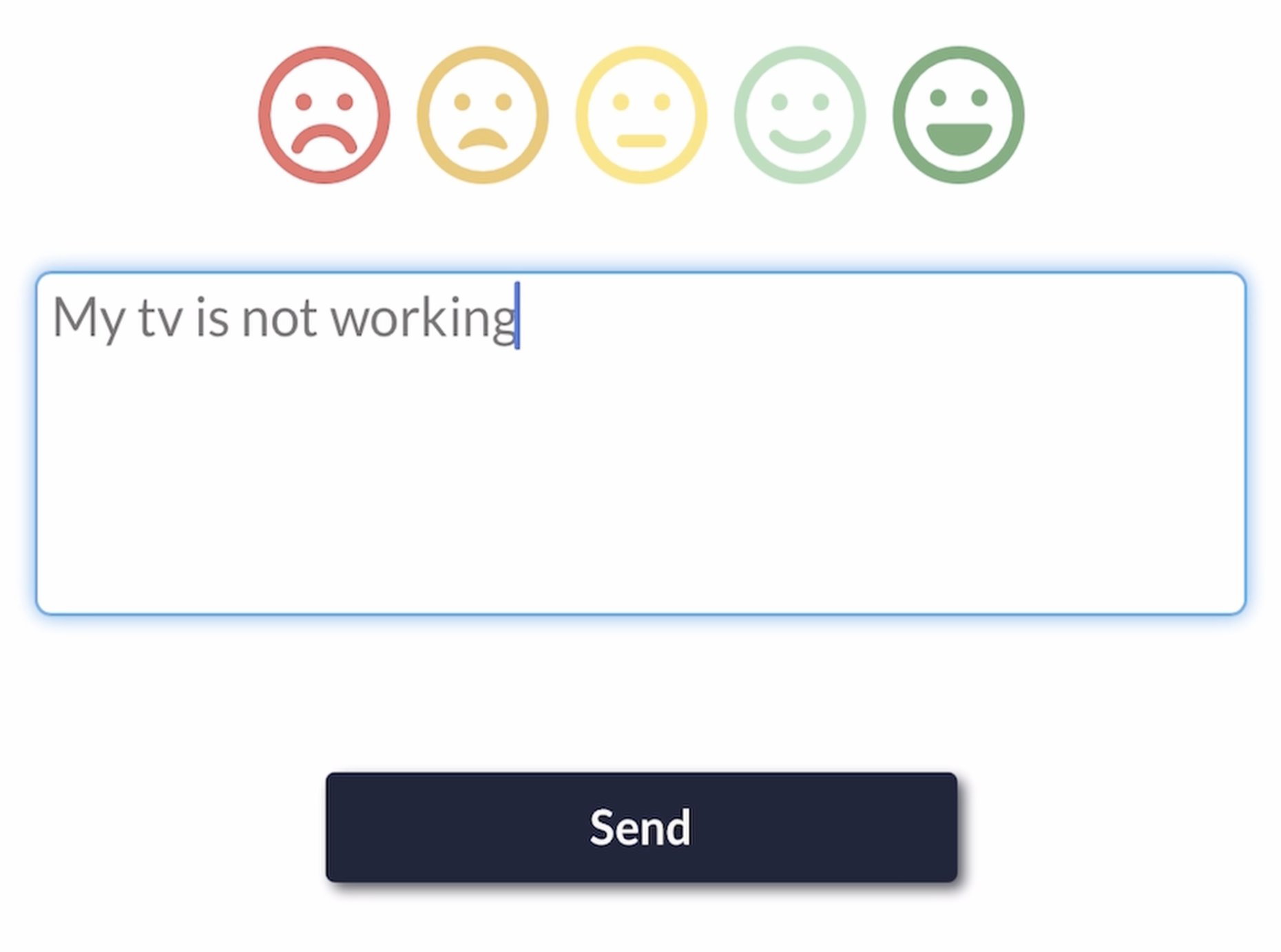 Guest submitting in-stay feedback